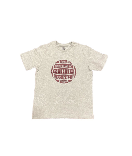  150th Grey Retro Football T-Shirt