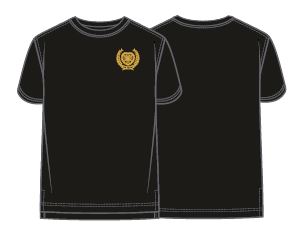  150th Black Small Crest T-Shirt