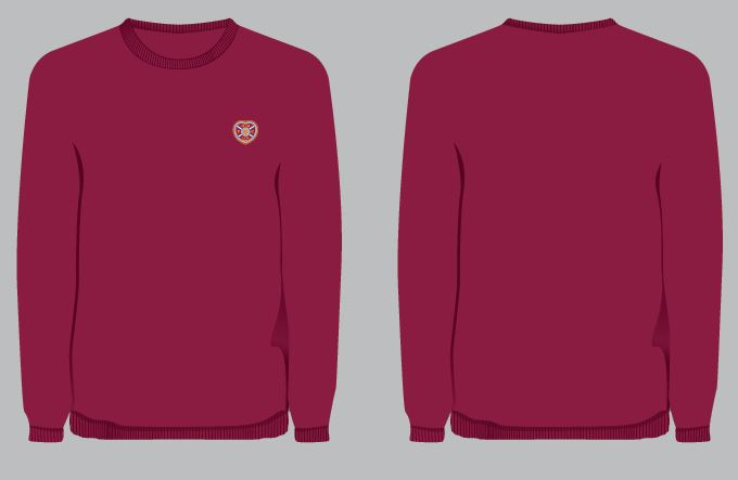  2024 Maroon Crew Neck Jumper