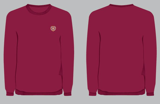  2024 Maroon Crew Neck Jumper
