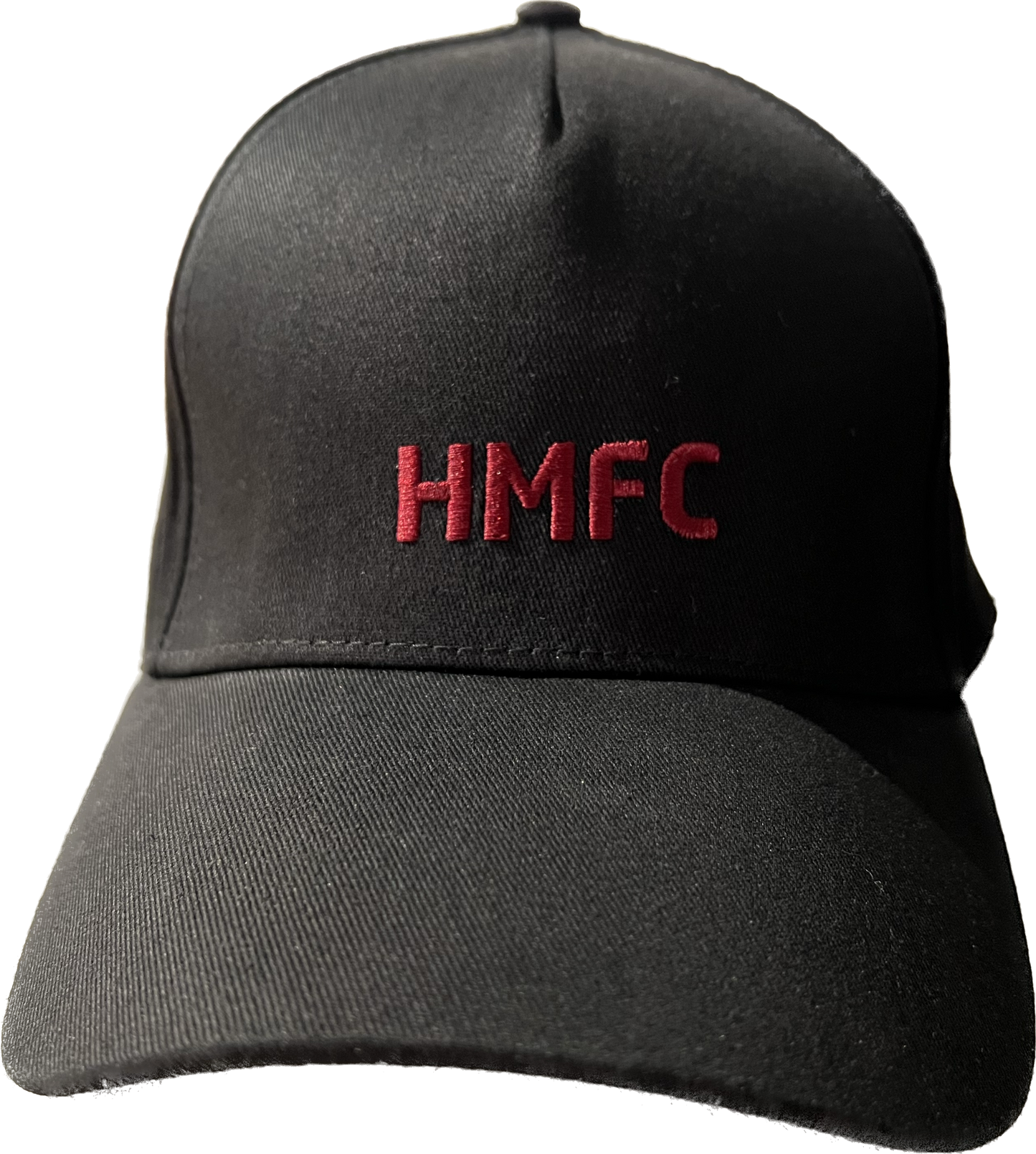  Black Cap With Maroon HMFC Lettering