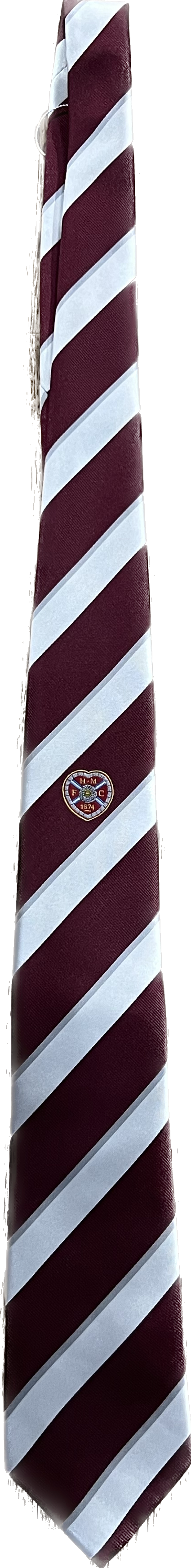  2023 Maroon Silver Coloured Crest Tie