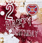  NB2 Age Birthday Splat Card - 2