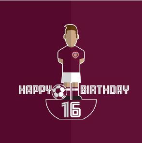  NB28 Age Birthday Footy Figure Card - 16