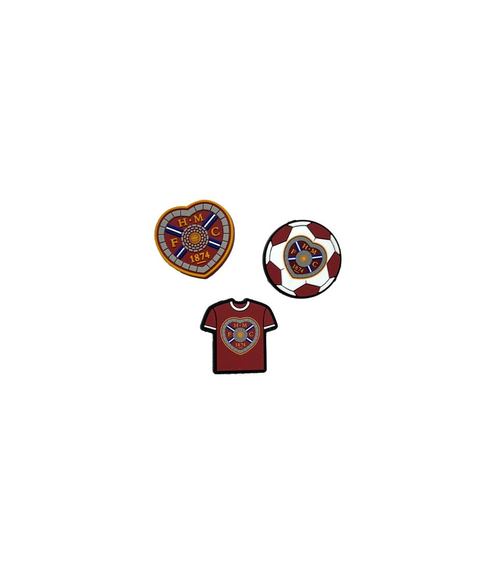  Hearts 3 Pack Shoe Charm