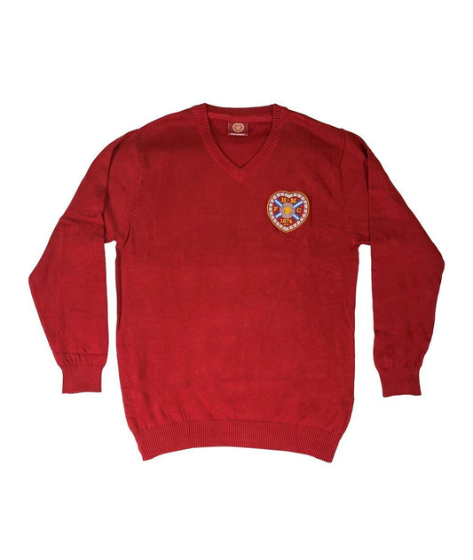  2023 Maroon V Neck Jumper