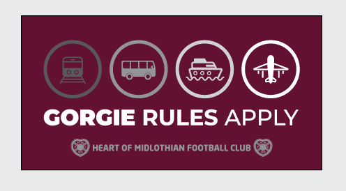  Beach Towel - Euro Style - Gorgie Rules Apply