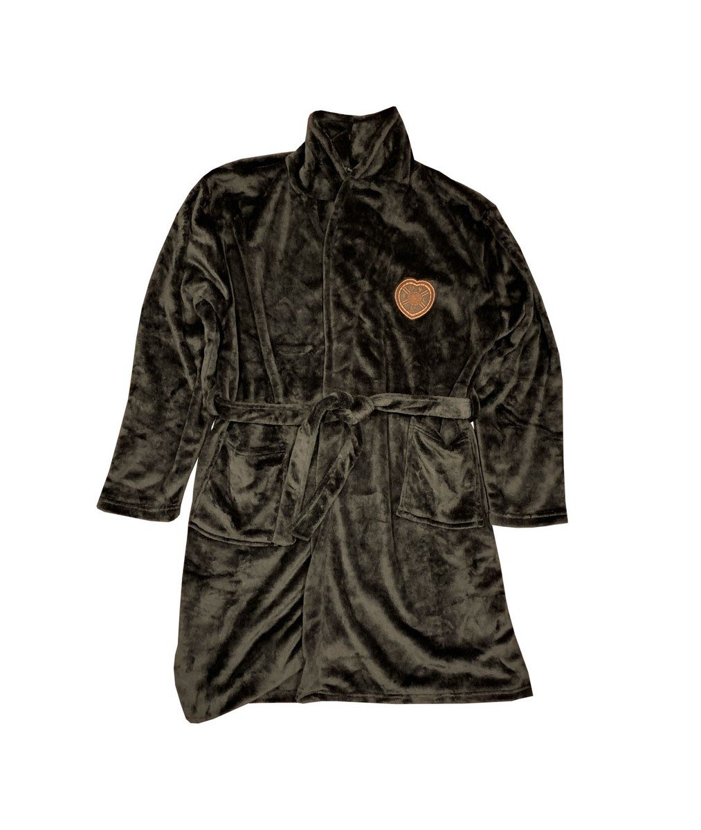  Black Adult Dressing Gown - One Size