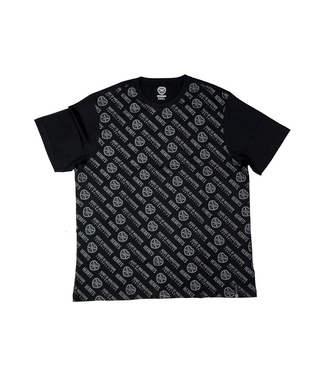  Black All Over Print Tshirt