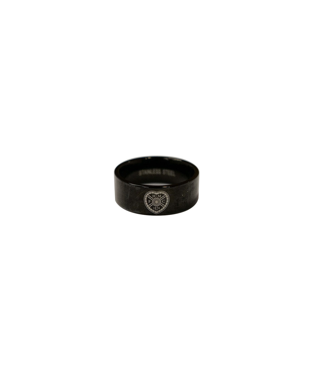  Black Crest Band Ring