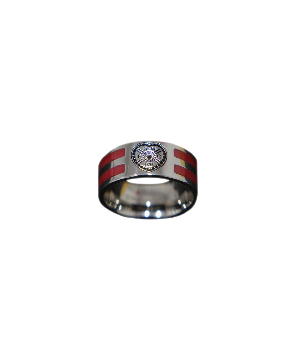  Colour Stripe Crest Band Ring