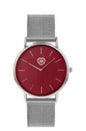  Ladies Slim Mesh Silver Watch