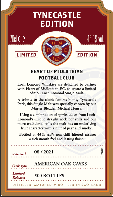  Loch Lomond Tynecastle Park Ltd Ed. Whisky