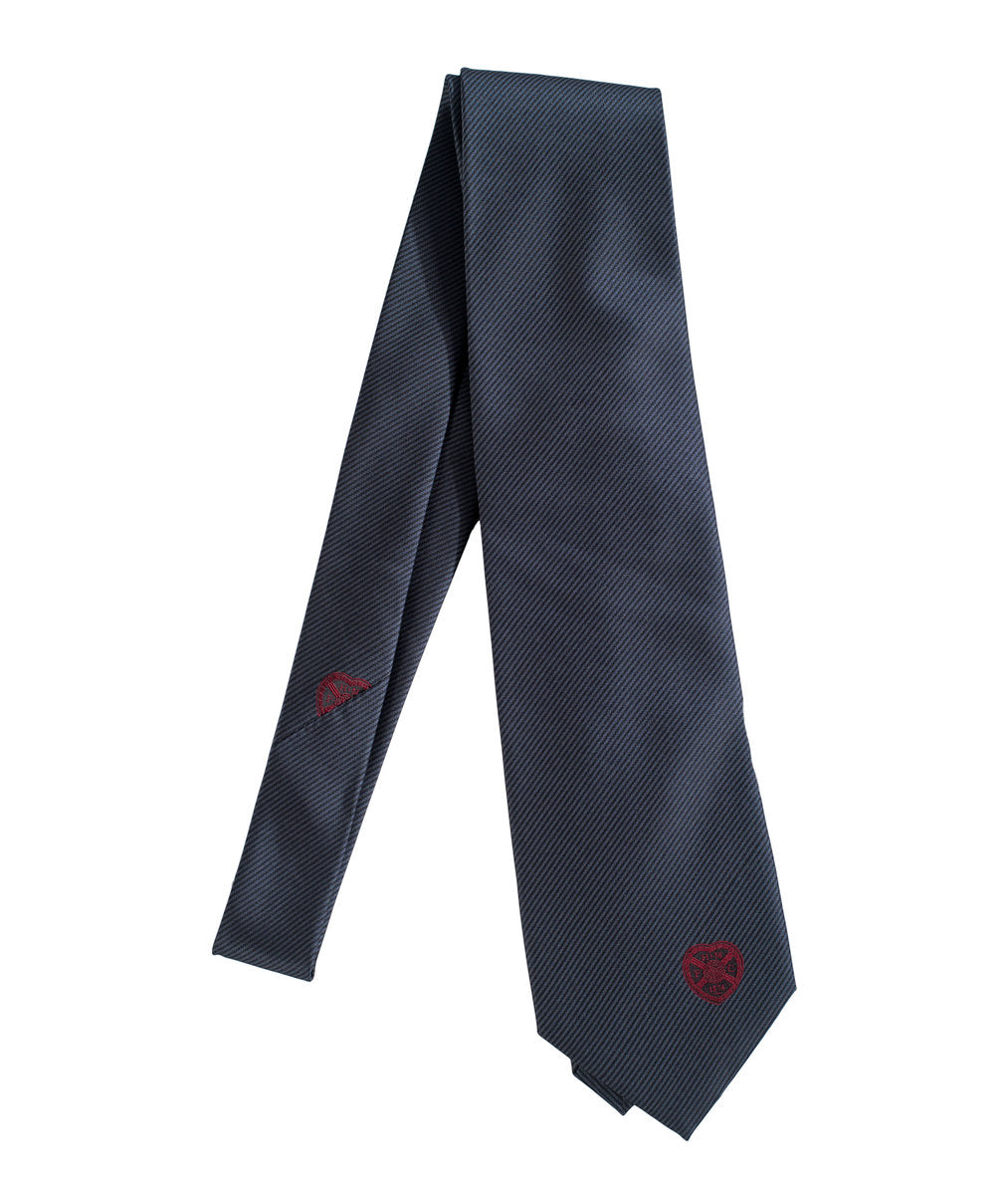  Formal Tie With Maroon Crest
