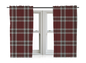  Tartan Style 54" Drop Curtains
