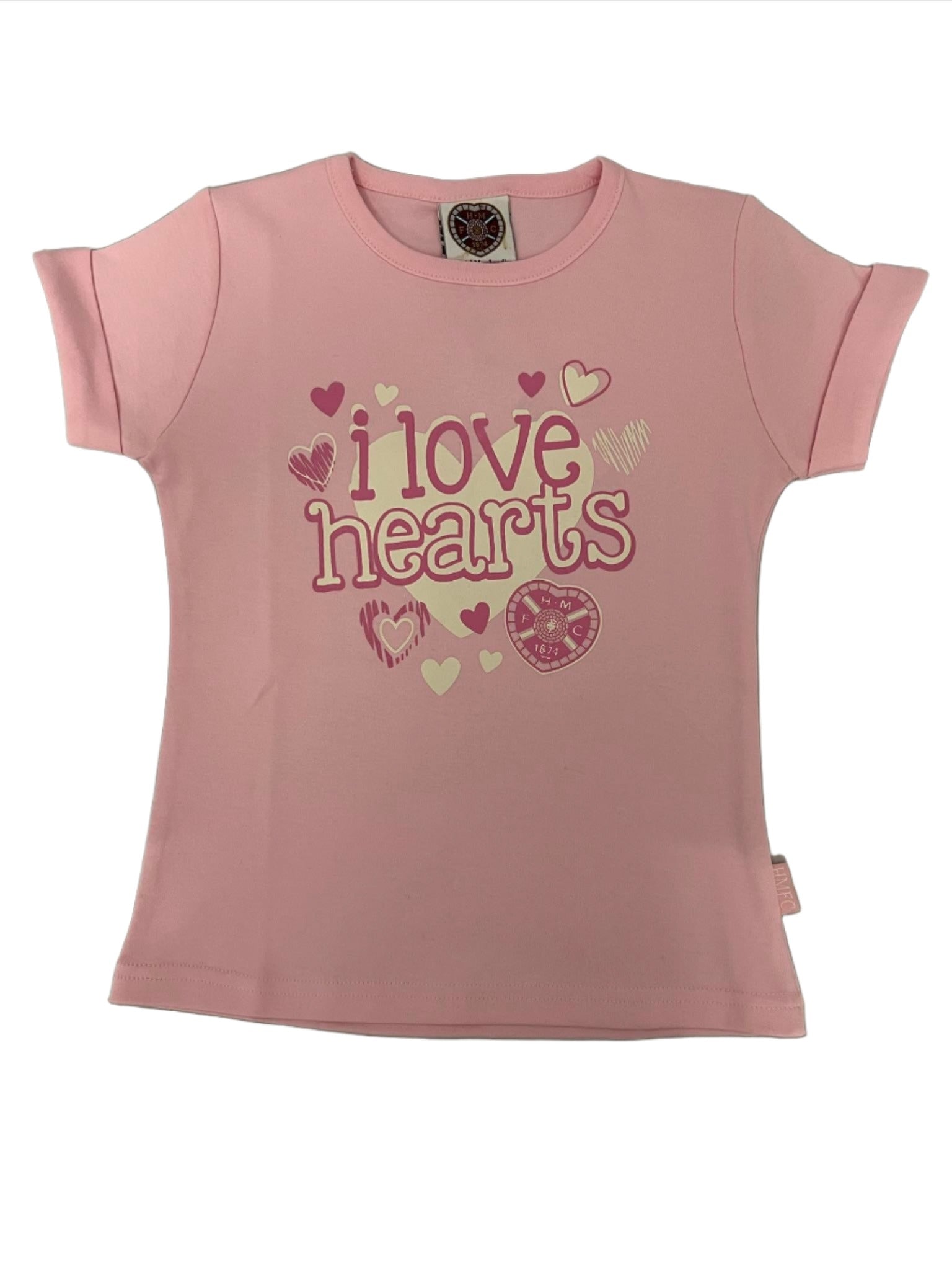  I Love Hearts Pink Kid's T-Shirt