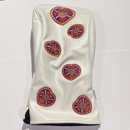  Driver Headcover White Multi Crest