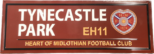  Maroon Metal Street Sign