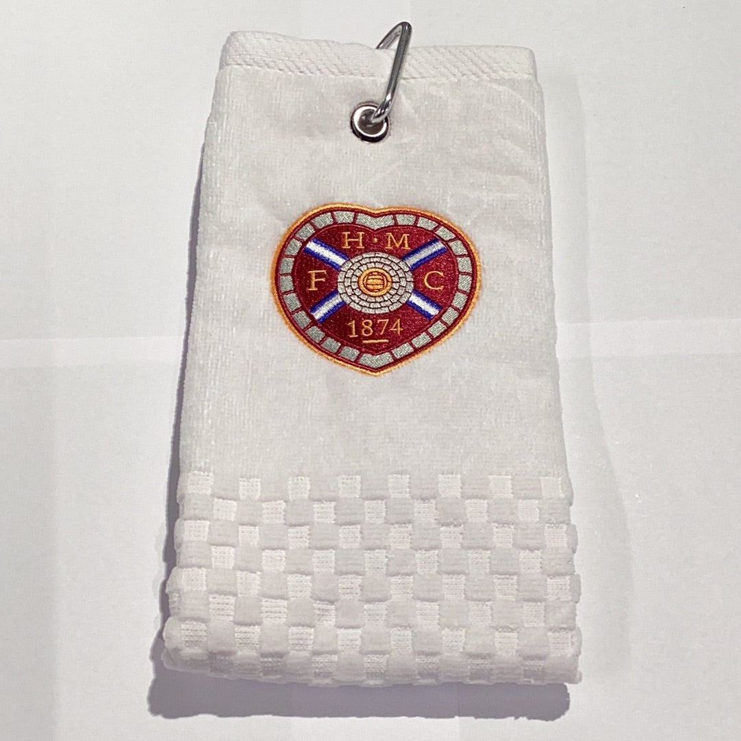  Cross Tri-Fold Golf Towel White