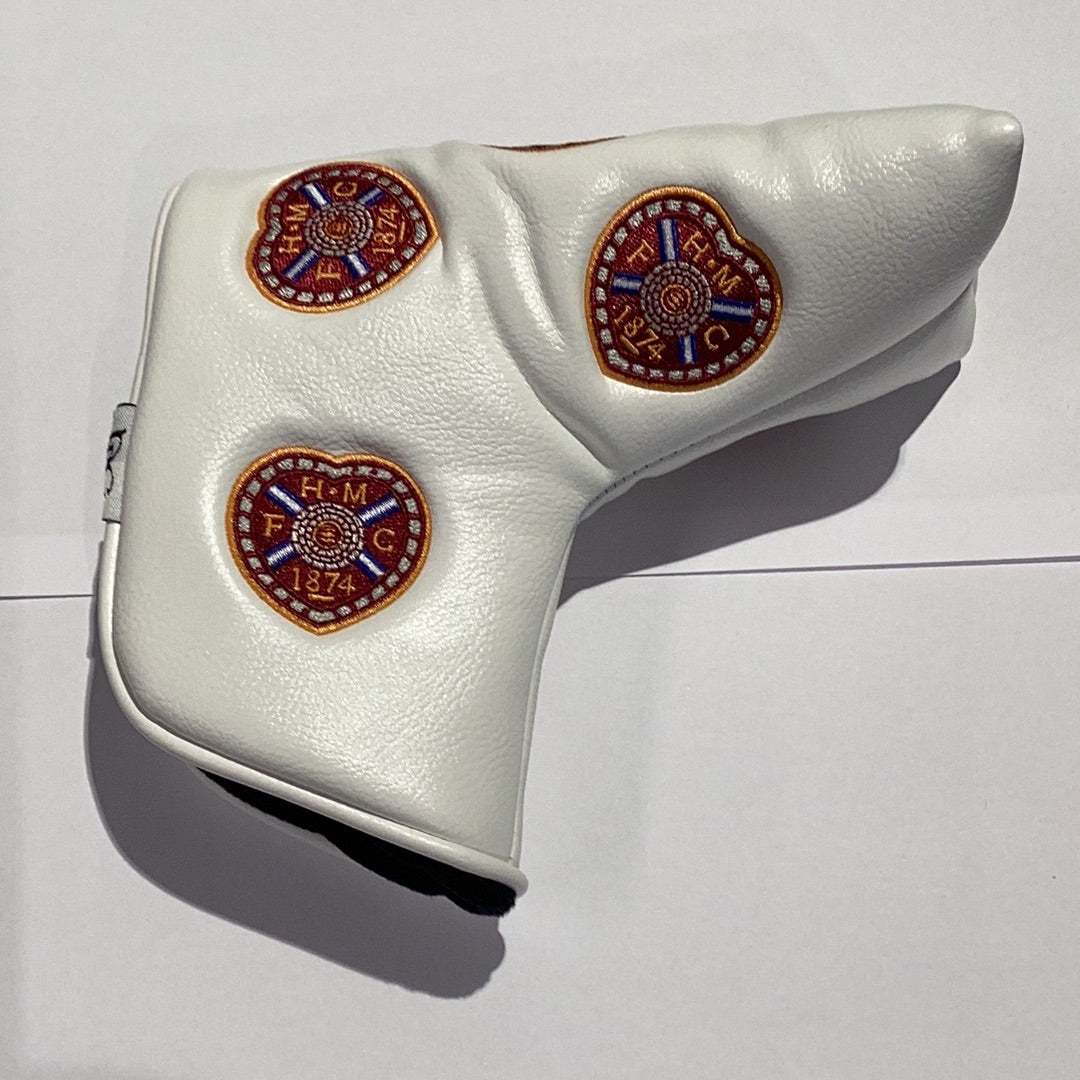  Blade Putter Cover White Multi Crest