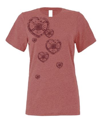  Ladies Elli Relaxed Fit T-Shirt (Heather Mauve)