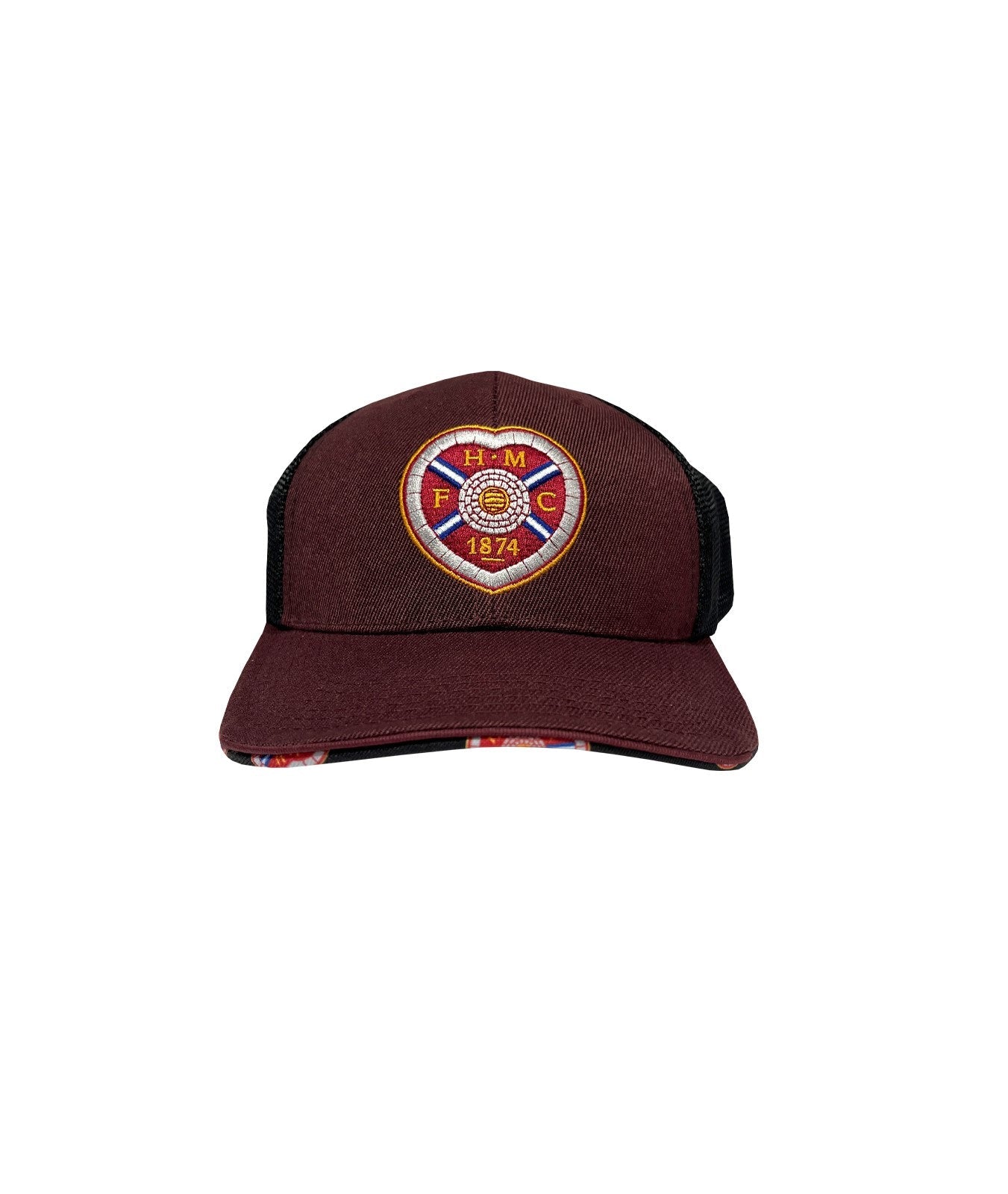  Maroon Trucker Cap With Crest